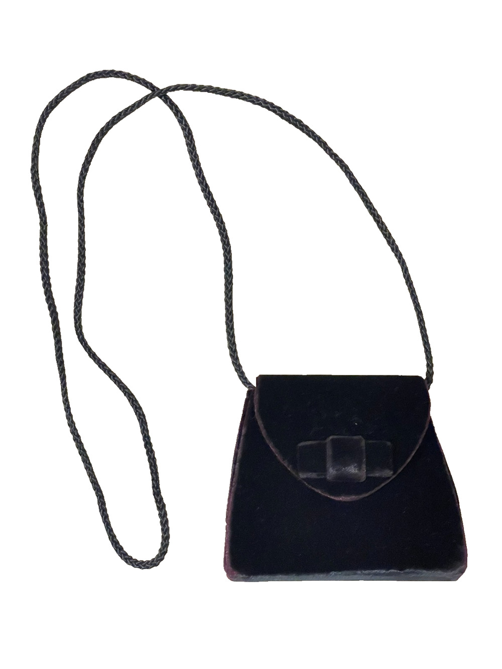 Jessica McClintock Velvet Purse Black Mini Bag Whimsigoth Prom Formal Handbag